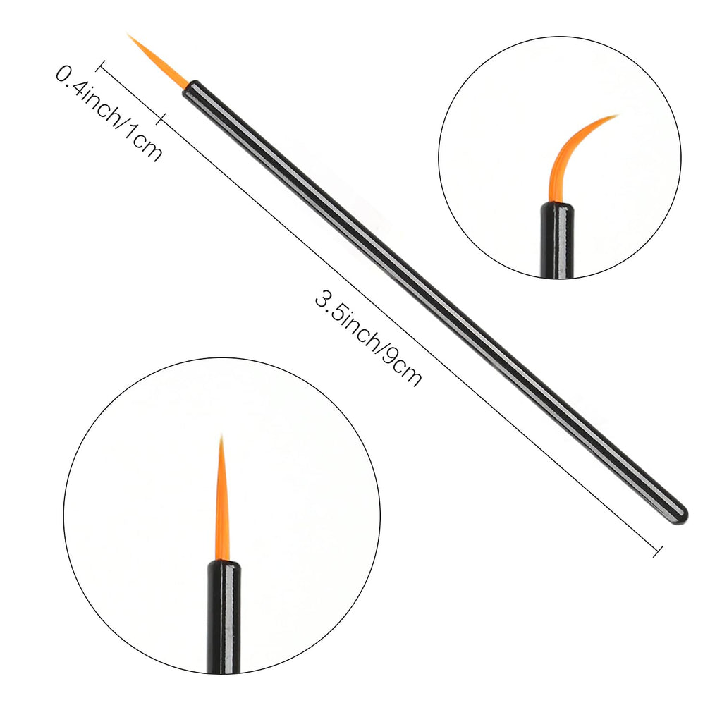 Akstore 200PCS Disposable Eyeline Mascara Brushes Eyelash Brush Wands Applicator Makeup Brush Tool Kits (Black 200PCS)