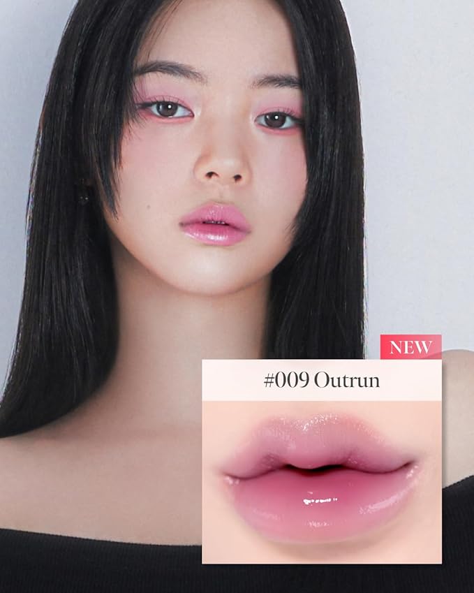 Volumizing Lip Fondue 09 Outrun 2g, 3-in-1 Melting Balm for Hydrating Lip Care, Plumping Volume and High-Gloss Water Glow, Infused with Rosehip Oil for Longlasting Moisture, Korean Makeup