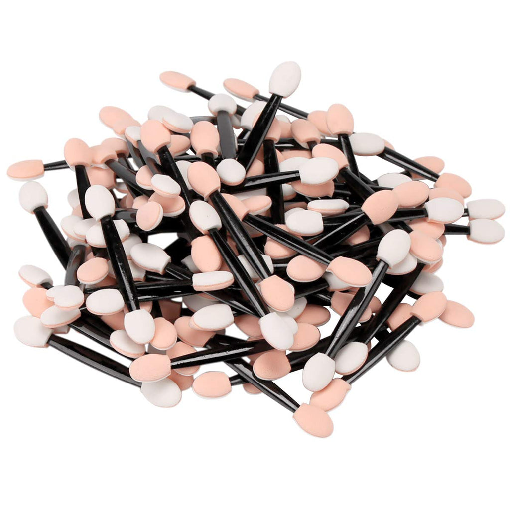 Akstore 200PCS Disposable Dual Sides Eye Shadow Sponge Applicator Eyeshadow Brushes Makeup Brush (Black)