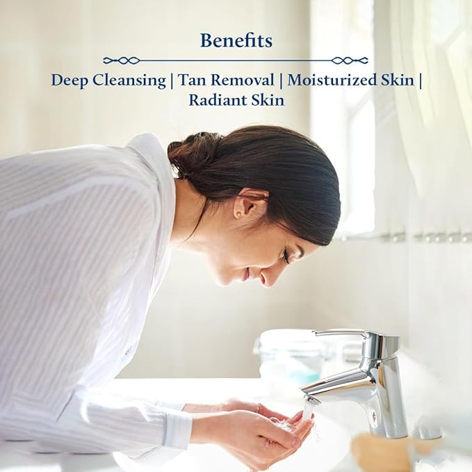 Blue Nectar Manjistha Vitamin C Face Serum for Anti Wrinkle & Skin Firming (1FlOz) with Kumkumadi Face Wash with with Saffron for Women & Men (3.38 Fl Oz)