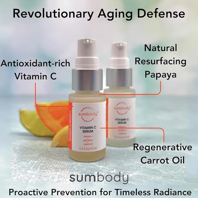 Vitamin C Face Serum for Women and Men C Serum - (0.5 fl oz) Natural Anti Aging Day & Night Serum, Hydrating Antioxidant Facial Serum, Skincare Products for Wrinkles & Fine Lines, Made in USA