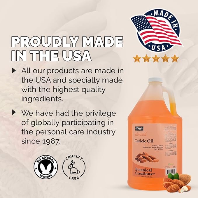 PRO NAIL - Cuticle Revitalizing Oil for Nails, Almond, 128 Oz - Professional Strength, Pedicure and Manicure - Moisturizes and Strengthens Nails and Cuticles