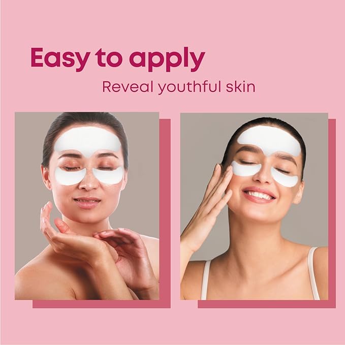 Bayside Forehead & Under Eye Wrinkle Patches Set | Hyaluronic Acid, Collagen & Vitamin E | Overnight Smoothing Treatment for Fine Lines & Wrinkles | Non-Invasive, Skin-Friendly Hydrating Care