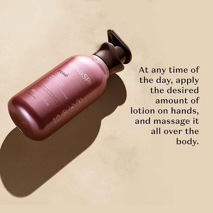 Nativa SPA Rosé Body Lotion by O Boticario, Fragranced Skin Moisturizer with Purified Quinoa Extract, 13.5 Ounce