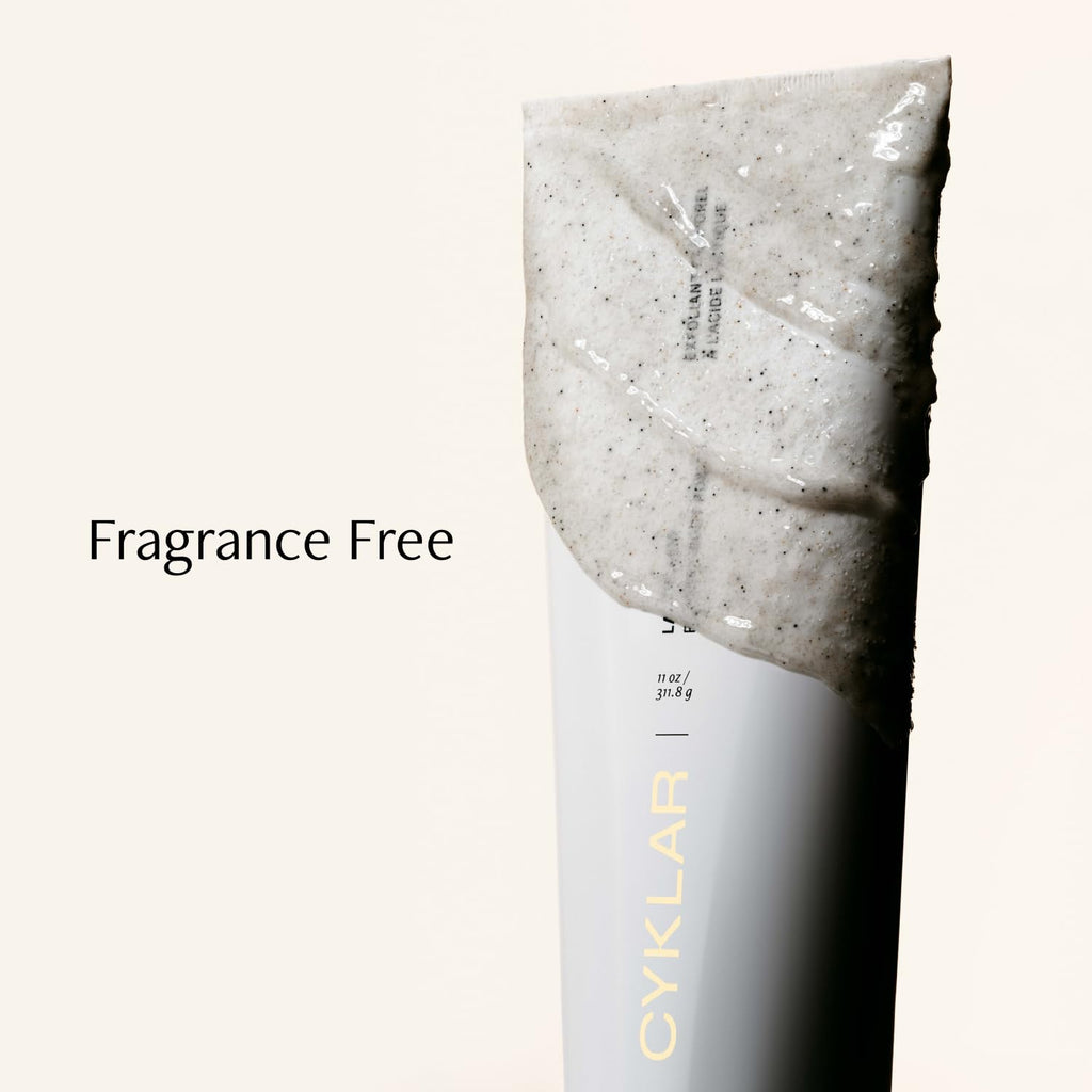 Lactic Acid Foaming Body Polish – Exfoliating Body Wash with Chemical & Physical Smoothers – Includes Glycerin Hydration, Mandelic Acid & Volcanic Pumice. Fragrance-Free, 11 fl oz