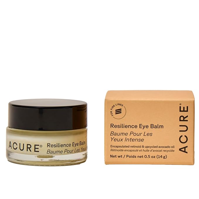 Acure Resilience Eye Balm, Visibly Firm, Brighten & Hydrate With Retinol Eye Balm, 0.5 Oz