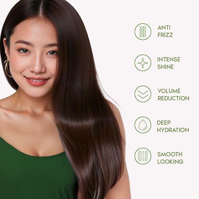 Ravenna B-tox Organic Kit, 52.8 Fl Oz - Hair B-tox Treatment & Argan Oil Mask for Anti-Frizz, Volume Reduction, Smoothing Hair