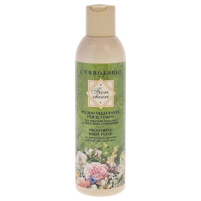 LErbolario Fiorichiari Smoothing Body Fluid, 6.6 oz - Body Lotion - With Extracts of White Lily - Floral Fruity Scent - Moisturizing - Cruelty-Free