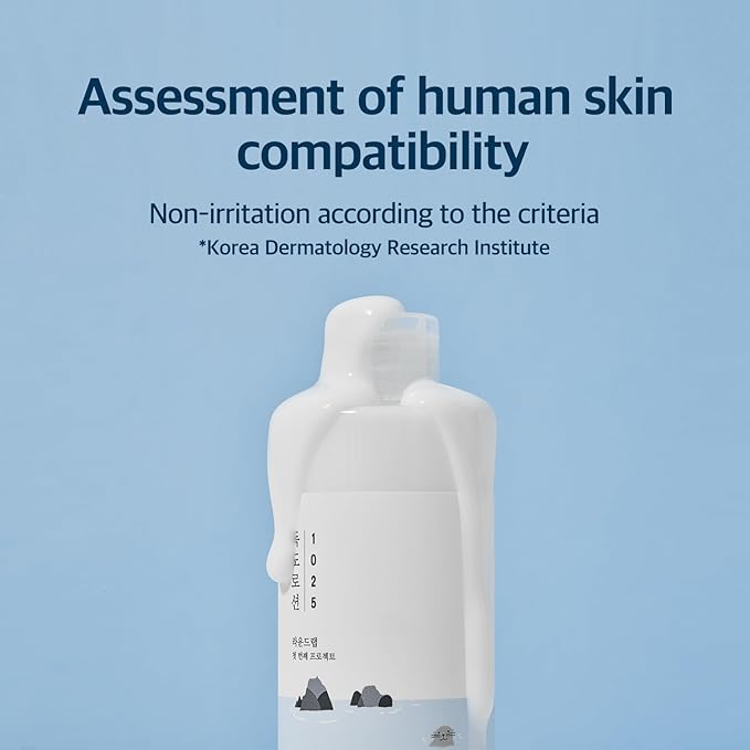 ROUND LAB 1025 Dokdo Lotion 6.76 Fl Oz, Intense Long-Lasting Hydration with Triple Hyaluronic Acid, Fluid Texture for Skin Barrier Protection, Face Moisturizer for Deep Moisture, Korean Skin Care