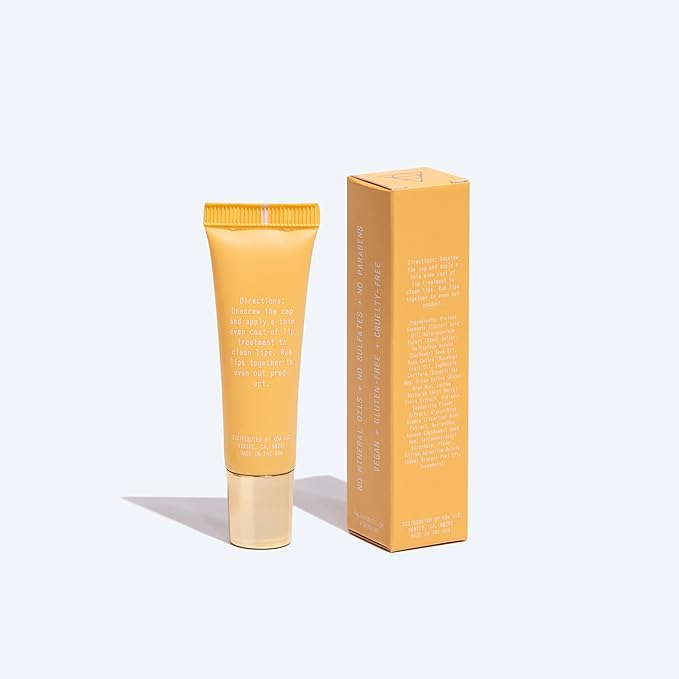 Koa Life Vitamin C Lip Treatment - Nourishing, Hydrating Lip Balm with Exfoliating Peptide Micro Beads, Anti-Aging, Repairs & Protects From Sun Damage, All Natural Ingredients - Citrus 10 G