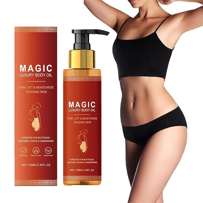 Body Firming Oil – Full Body Use, Hydrating and Firming Skin Oil for Arms, Chest, and Thighs – with Vitamin E, Rosehip, and Almond Oil. (1)