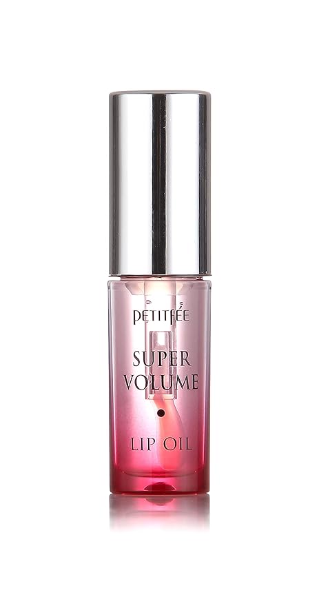 Petitfee Lip Oil Super Volume | 0.10 Oz | Plumping, Moisturizing, Glass Lips, Plump Lip Oil with Herbal Ingredients, Revitalizing, Volumizing, Nourishing Lips, Non-sticky, Non-artificial Colors