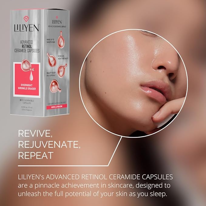 Advanced Retinol Ceramide Capsules - Overnight Wrinkle Eraser, 30 Biodegradable Capsules, 0.50 fl. oz.