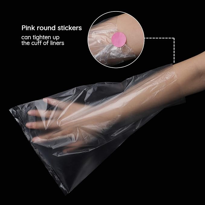 Segbeauty Paraffin Wax Bags for Hands & Feet, 500 Counts Plastic Paraffin Wax Liners, Disposable thera-py Wax Refill Sock Glove Paraffin Bath Mitt Cover for Wax treat-ment Paraffin Wax Machine