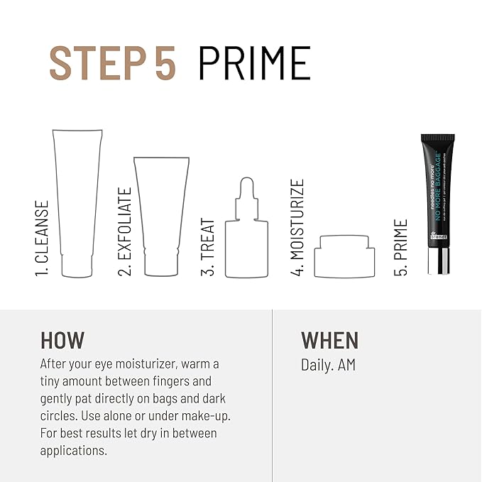 Dr. Brandt Needles No More, No More Baggage - Minimizes Under-Eye Bags, Puffiness & Dark Circles - 0.25 oz