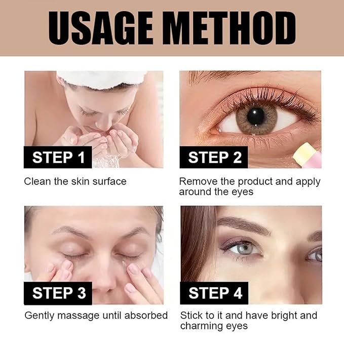 Banana Eye Cream, Anti Aging Eye Cream for Fine Lines Eye Bags Dark Circles and Puffiness,Hydrating Under Eye Cream, with Retinol,Vitamin E,Vitamin C,Skin Care & Lifts(2PCS)