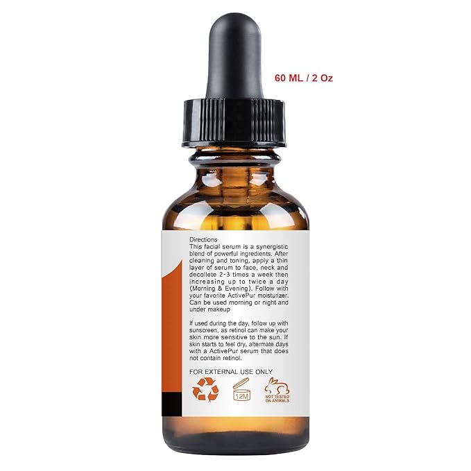 25% Best Vitamin C Serum for Face (2 Oz/60 ml) Vitamin E+B5 Hyaluronic Acid Serum Face Retinol Ferulic Acid Niacinamide Collagen Anti Aging Age Spots Eye circles Vitamin C face Serum