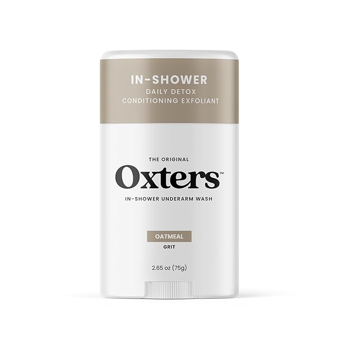 | In-Shower Underarm Wash for Women and Men | Natural Ingredients with Oatmeal, Sea Salt, Coconut Oil, and Honey | Oatmeal Grit