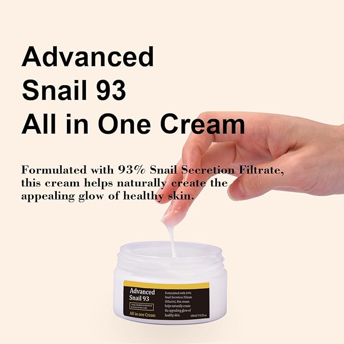 Snail Mucin Power Essence Set - Serum, Moisturizer & Eye Patch, Korean Skin Care for Hydrating, Dark Circles