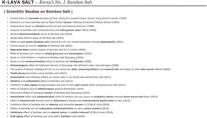 K-LAVA SALT—Korea's No.1 Bamboo Salt—Purple 9X, Crystal, 8.47 Ounce