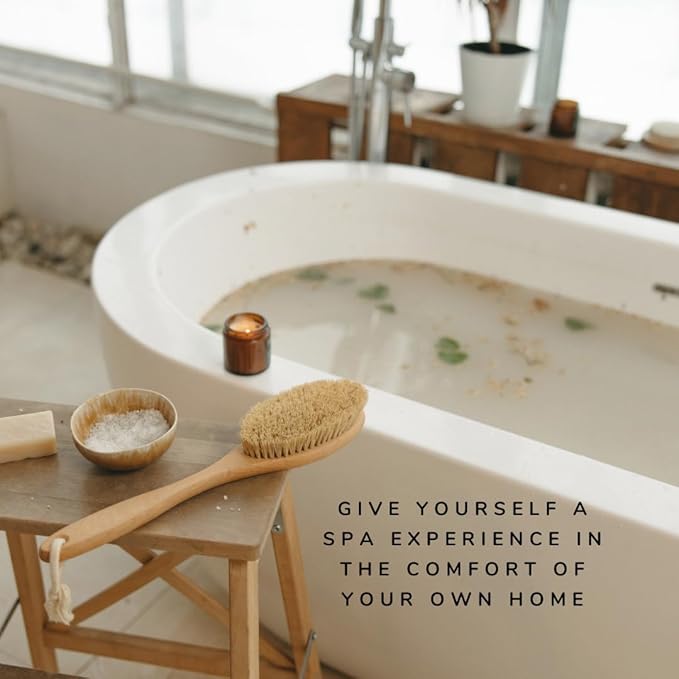 All Natural Bath Salt Soak - Exfoliating Dead Sea Salt + Himalayan Salt Bath Body Scrub for Calm, Soothing and Detoxing (Calm - Lavender)