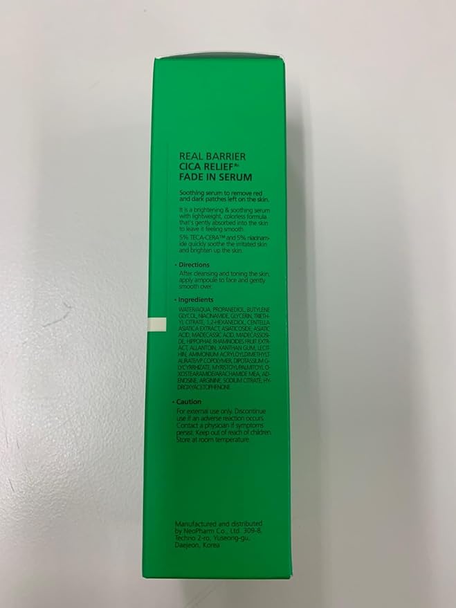 Real Barrier Cica Relief Rx Fade In Serum 50ml 1.69 fl. Oz. |Calming & Skin Recovery Face Serum, Instant Relief from Skin Irritation, Moisturizing & Soothing Serum for Sensitive Skin, Korean Skincare
