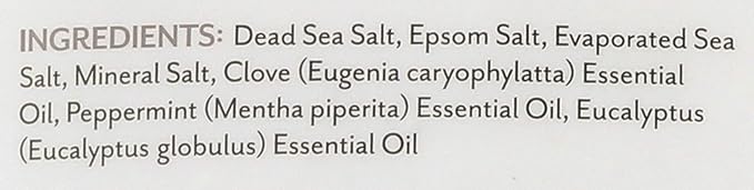 Soothing Touch Tension Relief Sore Muscle Soak Bath Salts Eucalyptus Clove & Peppermint, 32 Oz