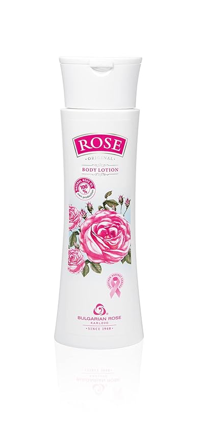 Bulgarian Rose Oil Moisturizing Body Care 3 Piece Gift Set - Natural Rose Body Lotion, Natural Rose Body Wash, Natural Rose Hand Cream