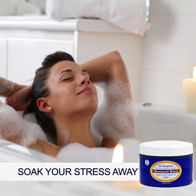 Dr. Singha's Mustard Bath, Therapeutic Bath Salts (8 oz)