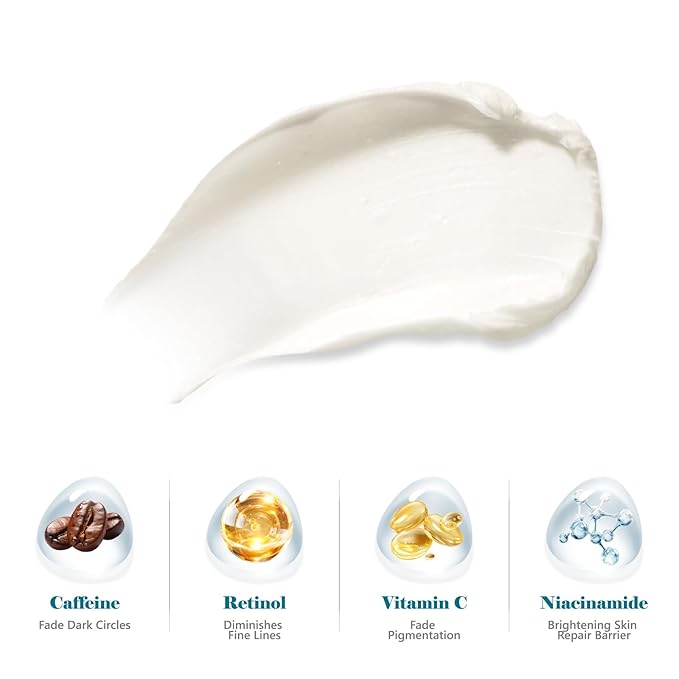 Soulight Caffeine Eye Stick, Anti-Aging Eye Balm, Advanced Revitalizing Eye Cream for Wrinkles, Dark Circles, Puffiness & Bags Under Eyes- Retinol Eye Cream Moisturizes, Softens & Nourish Skin