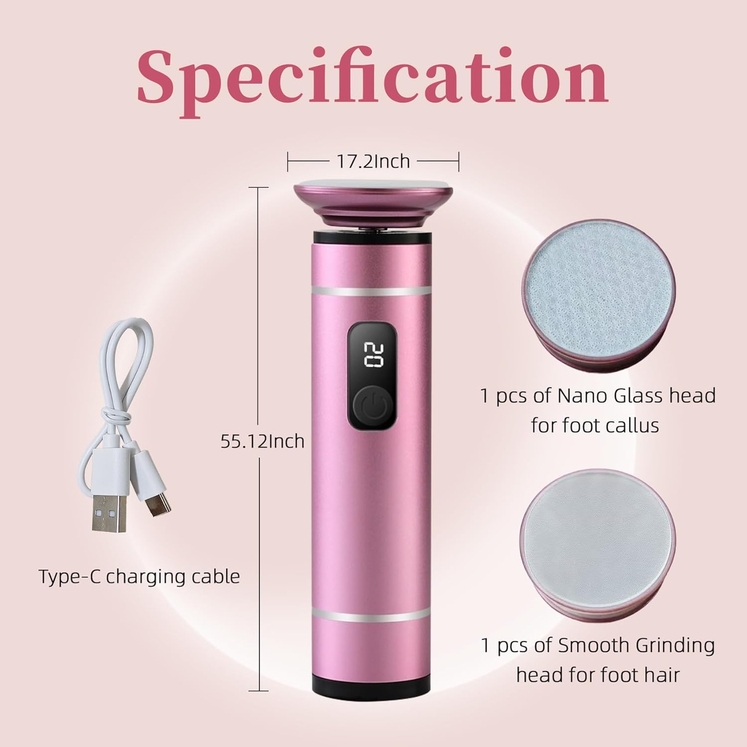 Electric Foot Callus Remover for Feet Pedicure Tools for Feet Callus Remover Foot File Electric Foot Callus Remover Pedicure Tools for Feet Foot File Callus Remover Foot Scrubber Dead Skin Remover