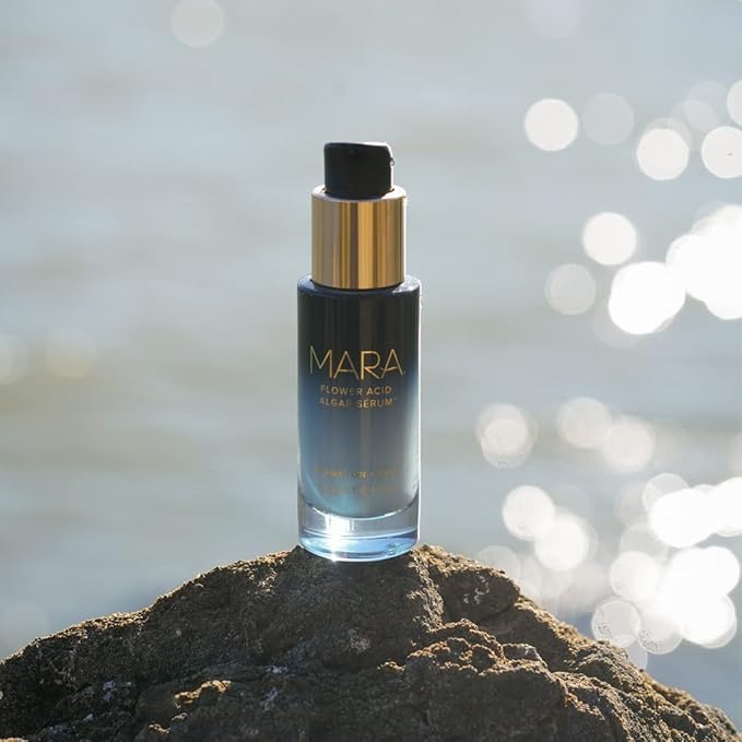 MARA - Natural Plankton + PHA Flower Acid Algae Face Serum | Plant-Based Skin Care | Exfoliate + Renews the Skin While Targeting Fine Line + Pores (1 oz | 30 ml)