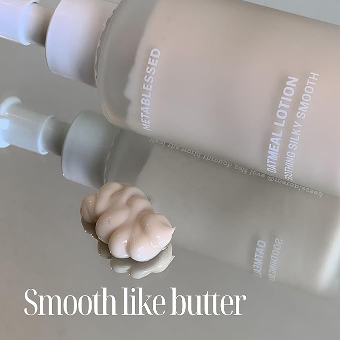 Organic Oatmeal Lotion - Nurtures Dry Itchy Skin Plant-Based Body Moisturizer with Aloe Vera + Shea Butter 3.38 fl. oz