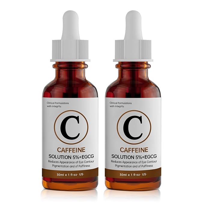 Caffeine Solution 5% + EGCG Eye Serum for Skin Care Caffeine Eye Serum Reducing Puffiness and Dark Circles 30ml