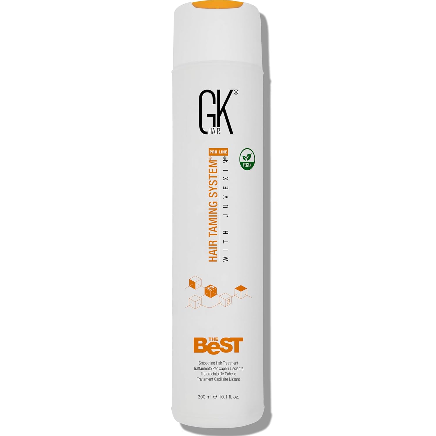 GK HAIR The Best Smoothing Keratin Treatment Professional Brazilian Blowout Complex for Silky Smooth & Frizz-Free Hair Temporary Straightening Long Lasting Shine -10.1 Fl Oz