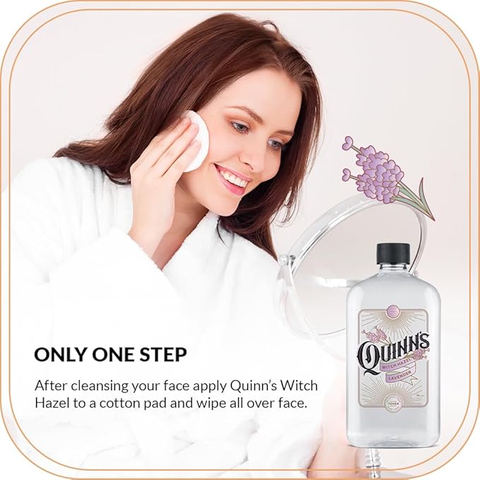 Quinn’s Alcohol Free Witch Hazel with Aloe Vera 16 Ounce (Lavender)