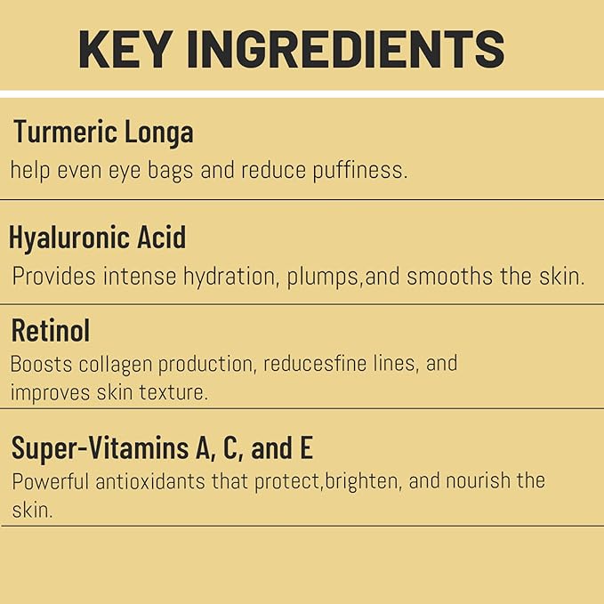 Lumibalm for Under Eye Bags, Turmeric Retinol Eyes Stick, Turmeric Eye Cream Stick, Retinol Eye Cream Sticks, Under Eye Creams Anti Aging, Eye Balm with Eye Stick for Dark Circles Puffiness (2pcs)