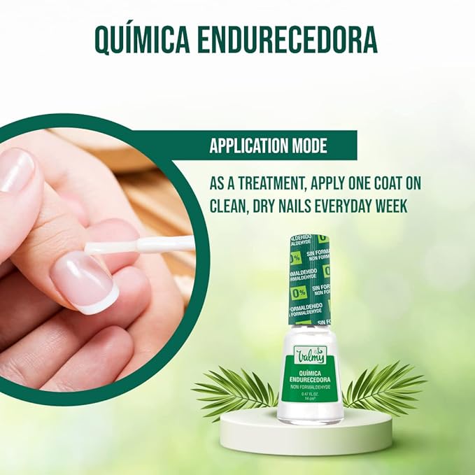 Nail Hardener & Nail Strengthener for Thin Nails and Growth - Nail Growth Treatment, Protection & Nail Repair for Damaged Nails - Formaldehyde-Free Base Coat Nail Polish, 0.47 Fl oz