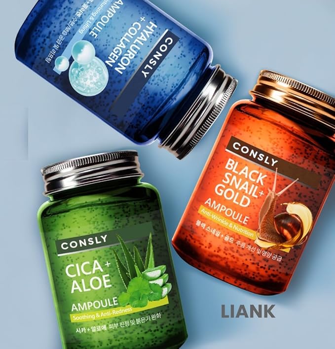 CONSLY_Black Snail Mucus- Serum, Anti-Wrinkle, Nourishing Essence, Toner, and Serum for Face, Neck, and Décolleté, Hydrating and Revitalizing, 250ml