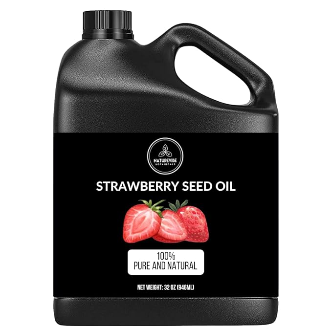 Naturevibe Botanicals Strawberry Oil 32 Ounces | 100% Pure and Natural | Great for Skin Care and Hair Care