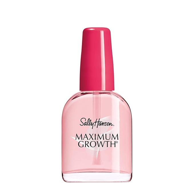 Sally Hansen Maximum Growth®, Nail Strengthener, Base Coat, Nail Protectant, Triple Protein and Silk Formula