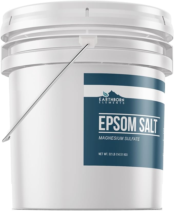 Earthborn Elements Epsom Salt (3.5 Gallon), Magnesium Sulfate Soaking Solution