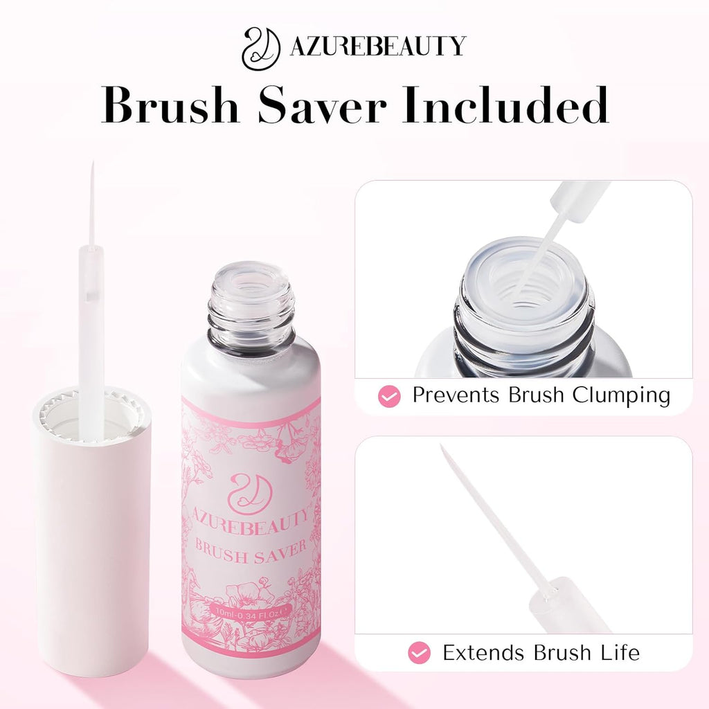 AZUREBEAUTY 30ml Nail Glue, 5 in One for Strong Nail Tips,Press On Nails and Repairs Natural Nails, Bond for Acrylic Nails, No UV Lamp Needed