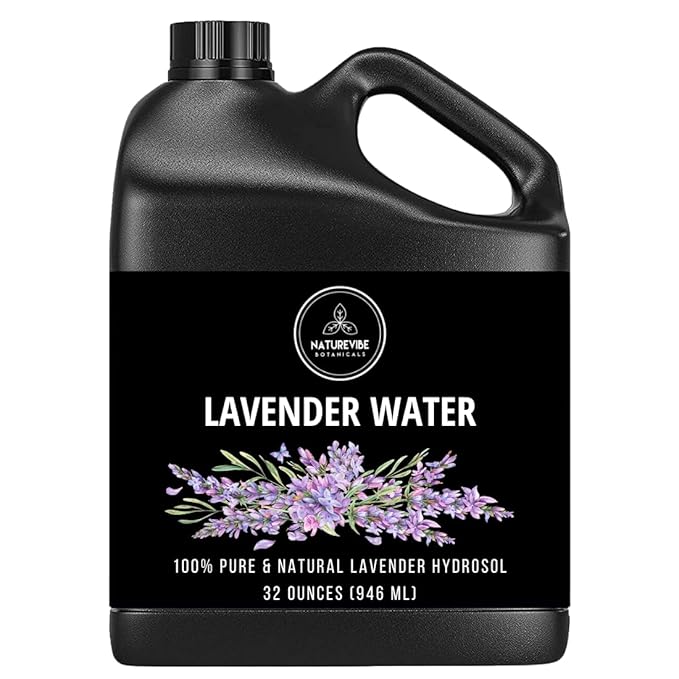 Naturevibe Botanicals Lavender Water 32 Ounces | 100% Pure and Natural | Great for Skin Care and Hair Care