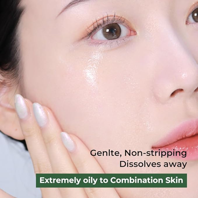 Herb Wormwood Cleansing Oil – Korean Deep Cleansing Makeup Remover & Pore Minimizer for Oily, Acne-Prone Skin, AHA BHA Exfoliation, Olive & Jojoba Oils, Lightweight, 7.1 fl.oz.