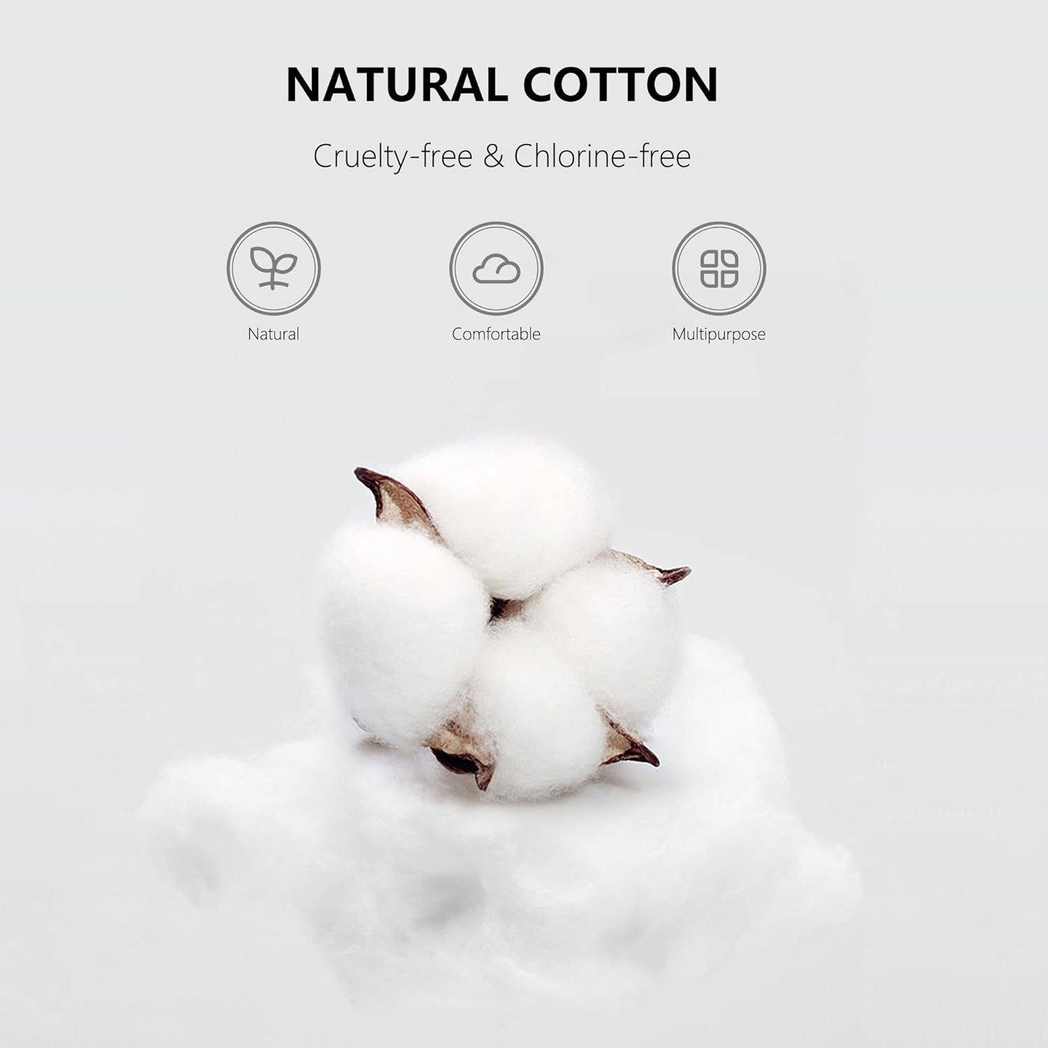 900pcs Precision Cotton Swabs, Pointed&Flattened Tip Cosmetic Applicators