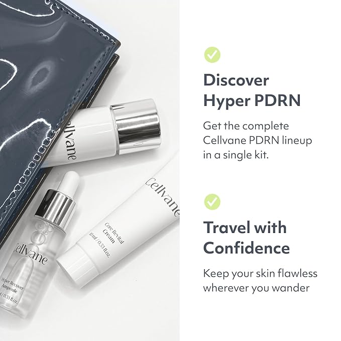 Cellvane Facial skincare kit anti aging set PDRN skincare set, Salmon DNA Korean Moisturizer for Rejuvenation, High Purity PDRN for Dry & Sensitive Skin, Hyaluronic Acid & Anti-Aging