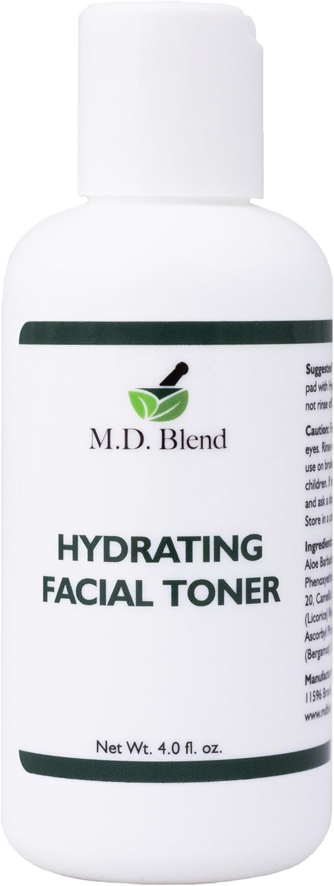 Hydrating Facial Toner | Deep Rejuvenation | Rid Skin of Impurities, Dirt, Dead Cells | Revitalizes & Soothes for Silky Smooth, Fresh Feel | Convenient Spray Mist - 4oz