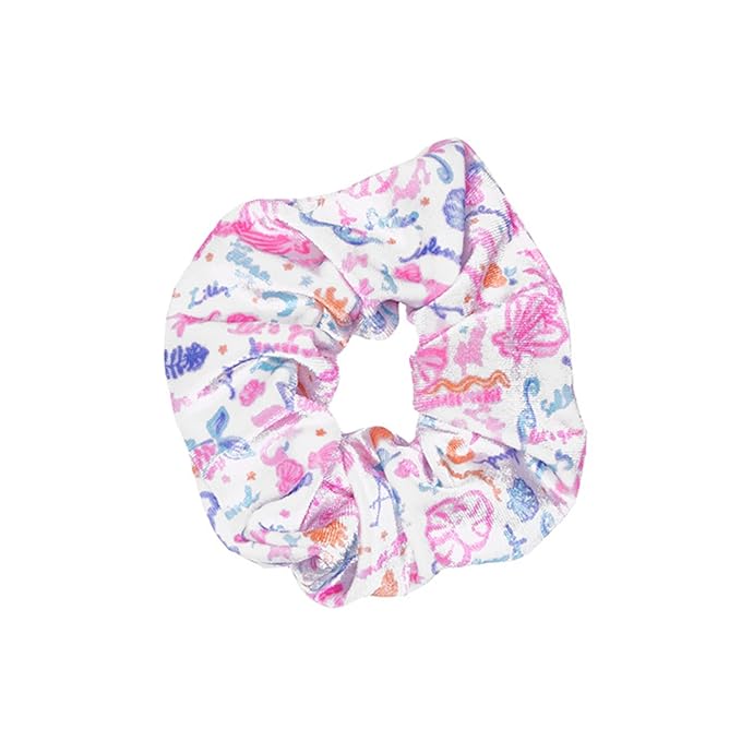 Lilly Pulitzer Self Care Kit, Spa Gift Set for Women with Spa Headband, 2 Face Wash Pads, 2 Wristbands, and Scrunchie (Summer Serenade)