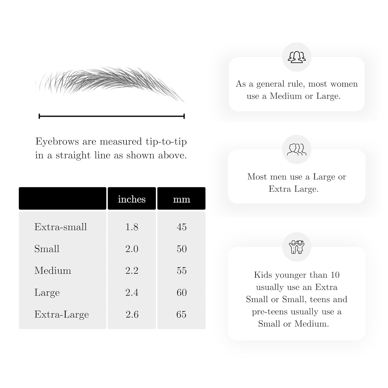 (10 pairs) Light Brown Temporary Eyebrow Tattoo - Medium Size - Waterproof & Smudgeproof - Assertive Arch Style Eyebrow Stickers - Sheet Lasts up to 30 Days - Won't Work on Existing Brows